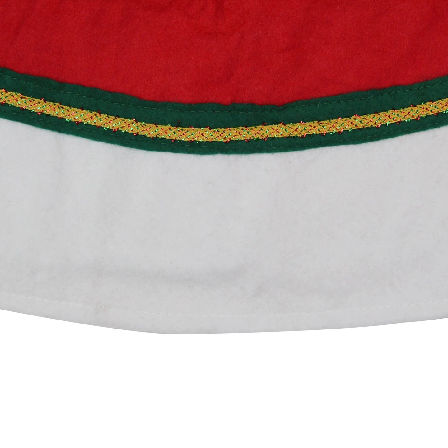 Northlight Traditional Christmas Tree Skirt With Ribbon Trim - 36" - Red And White 7 Northlight Traditional Christmas Tree Skirt With Ribbon Trim - 36" - Red And White - Image 5