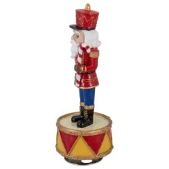 Northlight Revolving Musical Christmas Nutcracker Figure - 8.25" Red -Northlight 472545086227680