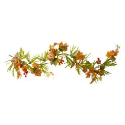Northlight Mini Pumpkins And Berry Clusters Artificial Fall Harvest Garland - 5' X 10" - Green And Orange 11 Northlight Mini Pumpkins And Berry Clusters Artificial Fall Harvest Garland - 5' X 10" - Green And Orange -Northlight 472672016907232 2