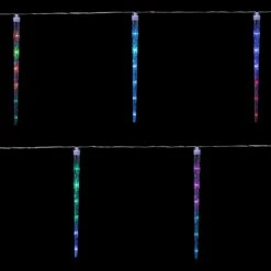 Northlight LED Color Changing Cascading Icicle Christmas Light Tubes - Multicolor - 13' Clear Wire - 5ct 17 Northlight LED Color Changing Cascading Icicle Christmas Light Tubes - Multicolor - 13' Clear Wire - 5ct -Northlight 47325171153360 2