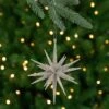 Northlight Sparkling Glitter Starburst Hanging Christmas Ornament - 6" - Silver 1 Northlight Sparkling Glitter Starburst Hanging Christmas Ornament - 6" - Silver -Northlight 479733759668432