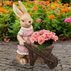 Northlight Girl Rabbit Outdoor Easter Garden Planter - 18.75" Brown 13 Northlight Girl Rabbit Outdoor Easter Garden Planter - 18.75" Brown -Northlight 483783000754448