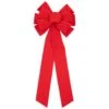 Northlight 14" X 34" Red 11-Loop Velveteen Christmas Bow Decoration -Northlight 487312697102384