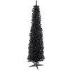 Northlight 6' Charcoal Brown Iridescent Slim Artificial Tinsel Halloween Tree, Unlit -Northlight 490092687167072