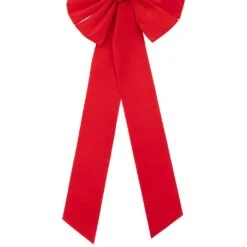 Northlight 14" X 34" Red 9-Loop Velveteen Christmas Bow Decoration -Northlight 491704166944816