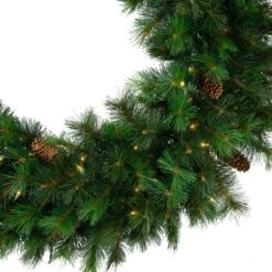 Northlight Pre-Lit Royal Oregon Pine Artificial Christmas Wreath - 48" - Clear Lights Green 15 Northlight Pre-Lit Royal Oregon Pine Artificial Christmas Wreath - 48" - Clear Lights Green -Northlight 499039628578016