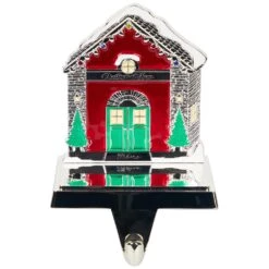 Northlight Welcome Christmas At Home House Stocking Holder - 4.5" Silver -Northlight 499085061455152