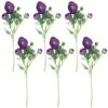 Northlight Real Touch™ Purple Ranunculus Artificial Floral Sprays, Set Of 6 - 21" -Northlight 500808237834912