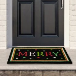 Northlight Black Coir "Merry" Christmas Doormat 18" X 30" 11 Northlight Black Coir "Merry" Christmas Doormat 18" X 30" -Northlight 500808421479072