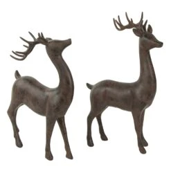 Northlight Standing Deer Christmas Decorations - 14" - Brown - Set Of 2 15 Northlight Standing Deer Christmas Decorations - 14" - Brown - Set Of 2 -Northlight 500808989663904