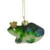Northlight Prince Frog In A Crown Glass Christmas Ornament - 3" - Green And Blue 2 Northlight Prince Frog In A Crown Glass Christmas Ornament - 3" - Green And Blue -Northlight 500809074074272