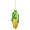 Northlight 4" Yellow And Green Corn On The Cob Glass Christmas Ornament -Northlight 500809241846432