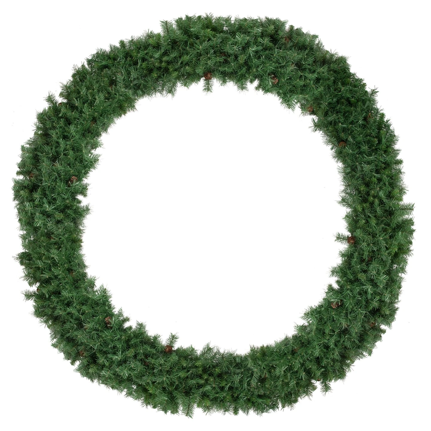 Northlight Black River Pine Commercial Artificial Christmas Wreath - 6' - Unlit Green 3 Northlight Black River Pine Commercial Artificial Christmas Wreath - 6' - Unlit Green