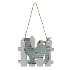 Northlight 4" Country Rustic Rooster And White Picket Fence Christmas Ornament 10 Northlight 4" Country Rustic Rooster And White Picket Fence Christmas Ornament -Northlight 500809318916768