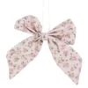 Northlight Single Loop Floral Christmas Bow Decoration - 5.5" - Pink 1 Northlight Single Loop Floral Christmas Bow Decoration - 5.5" - Pink -Northlight 500809602032288