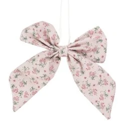 Northlight Single Loop Floral Christmas Bow Decoration - 5.5" - Pink -Northlight 500809602032288 2
