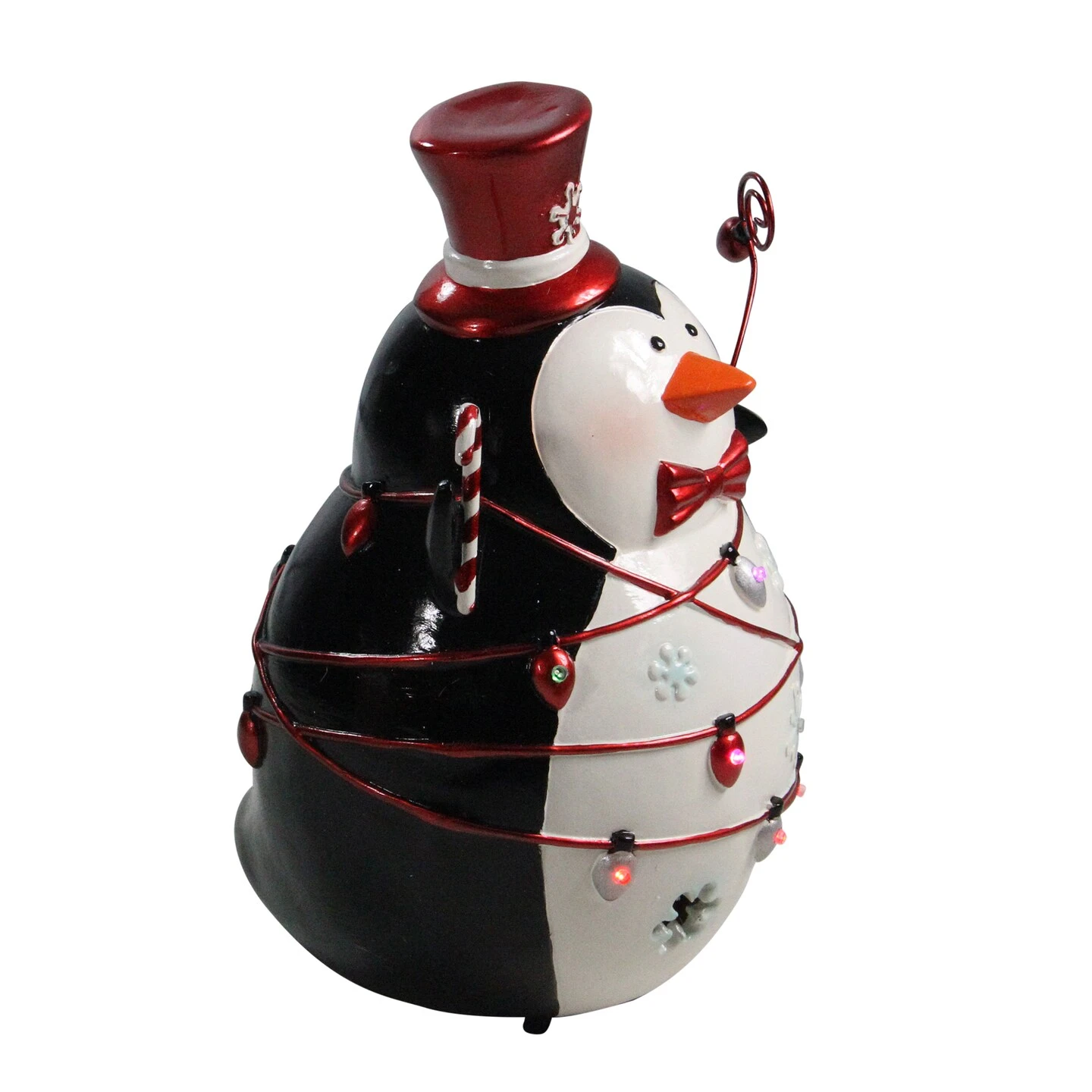 Northlight 14" Black And White Penguin LED Lighted Christmas Decor 5 Northlight 14" Black And White Penguin LED Lighted Christmas Decor - Image 3