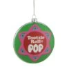 Northlight Round "Tootsie Roll POP" Christmas Disc Ornament - 4" - Green And Pink -Northlight 500809871516320