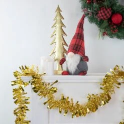 Northlight Boa Wide Cut Tinsel Commercial Christmas Garland - 50' X 3" - Gold - Unlit 9 Northlight Boa Wide Cut Tinsel Commercial Christmas Garland - 50' X 3" - Gold - Unlit -Northlight 500809962742432