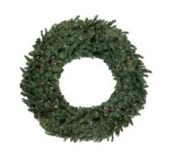 Northlight Pre-Lit Canadian Pine Commercial Size Christmas Wreath - 12' - Multicolor Lights Green 11 Northlight Pre-Lit Canadian Pine Commercial Size Christmas Wreath - 12' - Multicolor Lights Green -Northlight 500809988313760 2