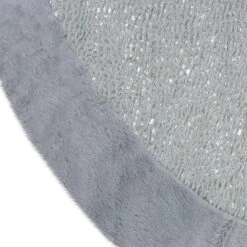 Northlight 48" Gray And Silver Faux Fur Snake Skin Pattern Christmas Tree Skirt 11 Northlight 48" Gray And Silver Faux Fur Snake Skin Pattern Christmas Tree Skirt -Northlight 500810304578208