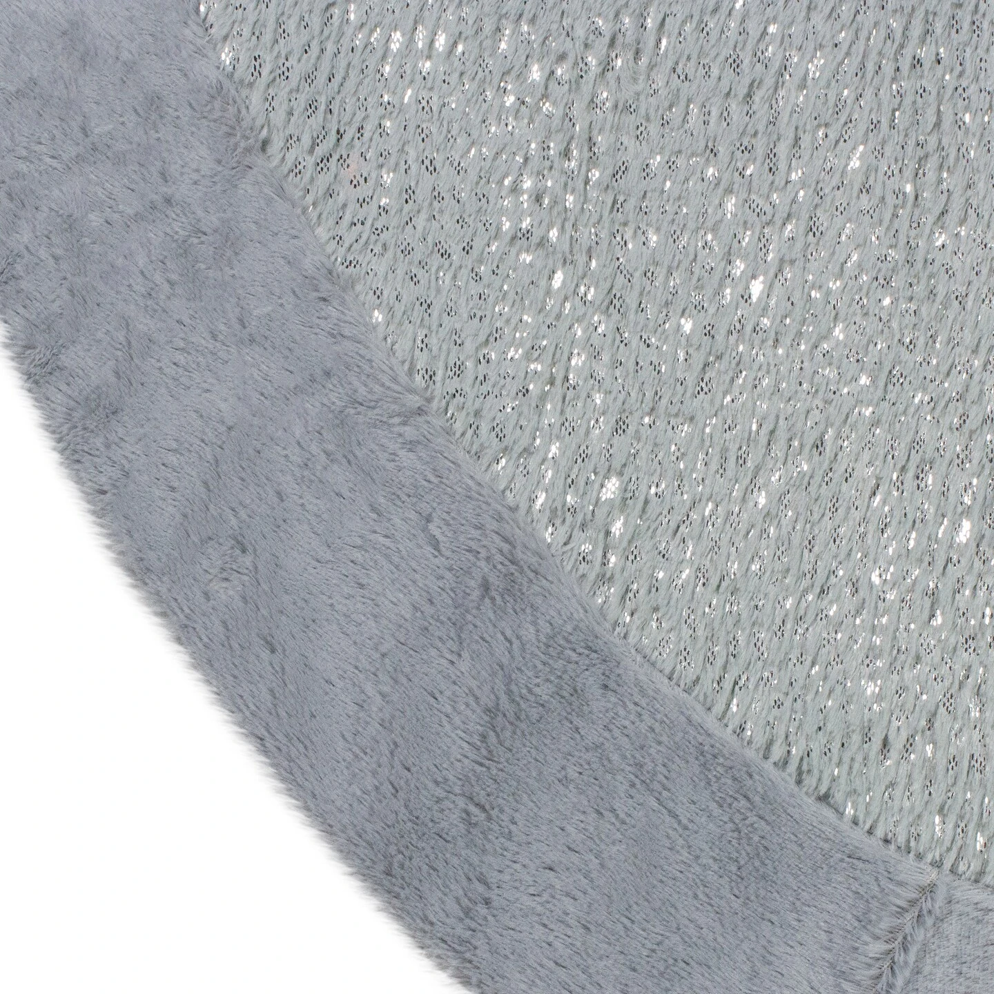 Northlight 48" Gray And Silver Faux Fur Snake Skin Pattern Christmas Tree Skirt 6 Northlight 48" Gray And Silver Faux Fur Snake Skin Pattern Christmas Tree Skirt - Image 4