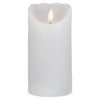 Northlight LED Flameless Pillar Christmas Candle - 6" - White