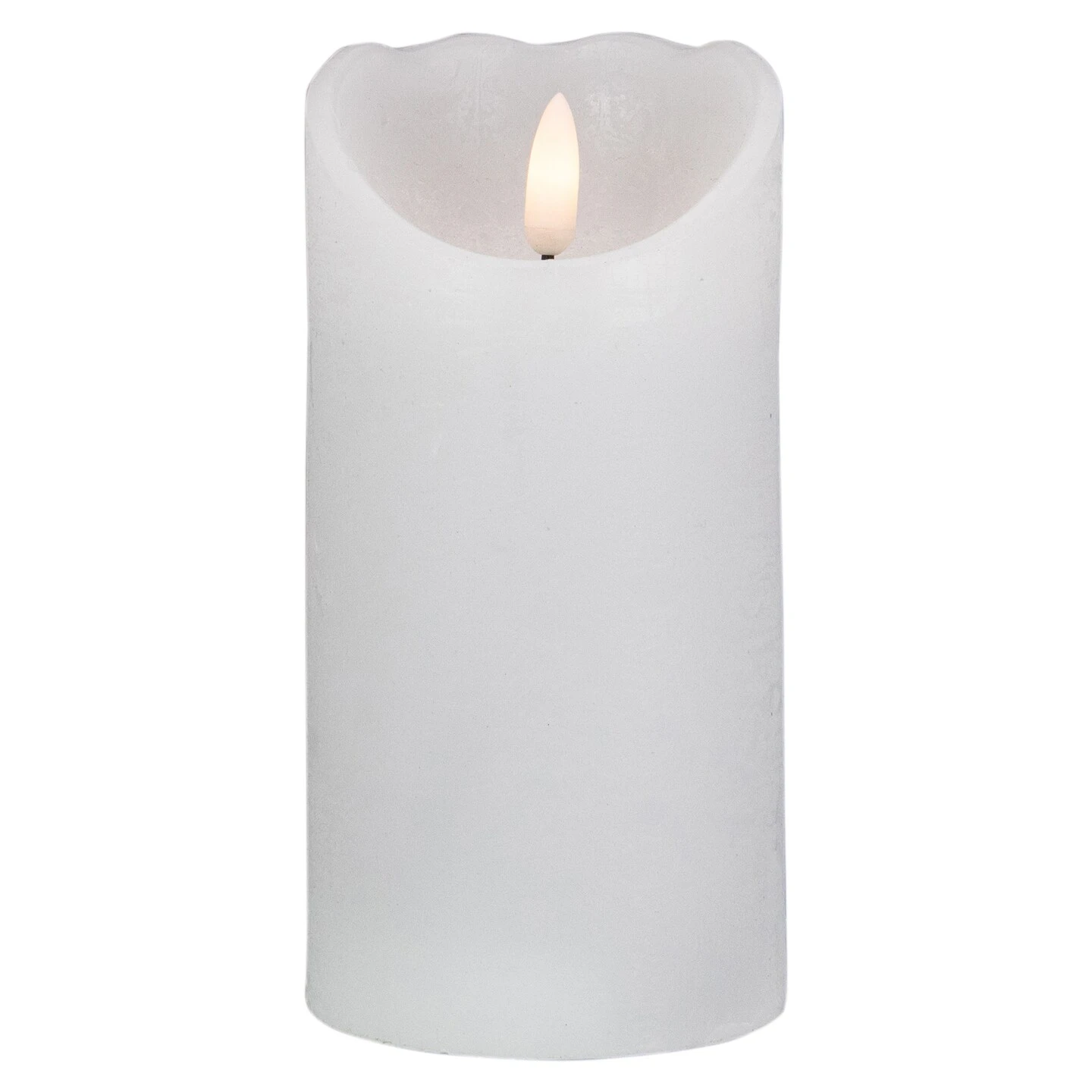 Northlight LED Flameless Pillar Christmas Candle - 6" - White 3 Northlight LED Flameless Pillar Christmas Candle - 6" - White