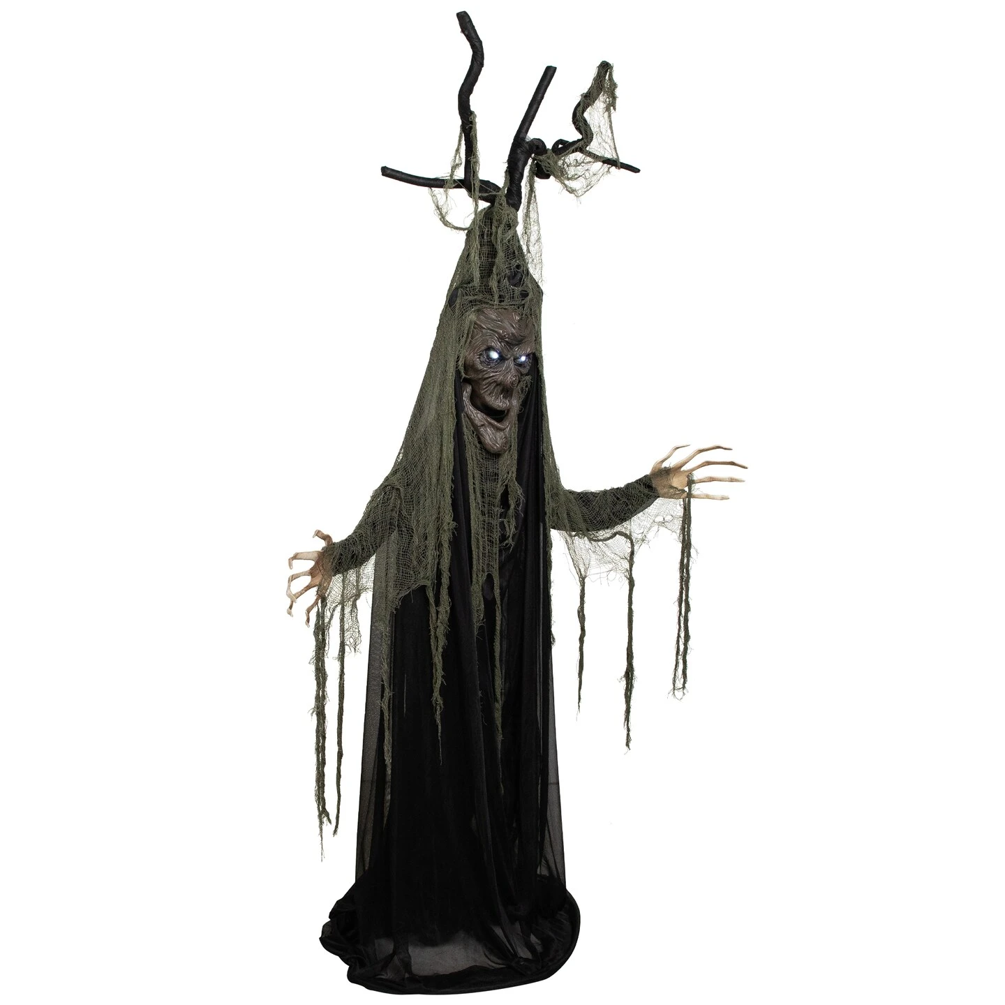 Northlight LED Lighted And Animated Tree Man Halloween Decoration - 7' Black 8 Northlight LED Lighted And Animated Tree Man Halloween Decoration - 7' Black - Image 6