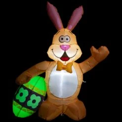 Northlight Inflatable LED Lighted Easter Bunny With Egg Outdoor Decoration - 4' Orange 13 Northlight Inflatable LED Lighted Easter Bunny With Egg Outdoor Decoration - 4' Orange -Northlight 505799330447312