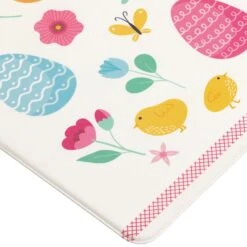 Northlight 29" Pastel Eggs And Chicks "Happy Easter" Kitchen Comfort Mat White -Northlight 506022697210384