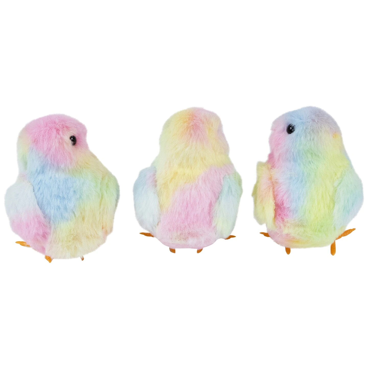Northlight Plush Tie Dye Easter Chick Figurines - 4.25" - Set Of 3 Multi 8 Northlight Plush Tie Dye Easter Chick Figurines - 4.25" - Set Of 3 Multi - Image 6