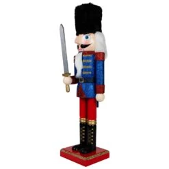 Northlight Christmas Nutcracker Soldier With Faux Fur Hat And Sword - 14" Red And Blue 13 Northlight Christmas Nutcracker Soldier With Faux Fur Hat And Sword - 14" Red And Blue -Northlight 506099116014768