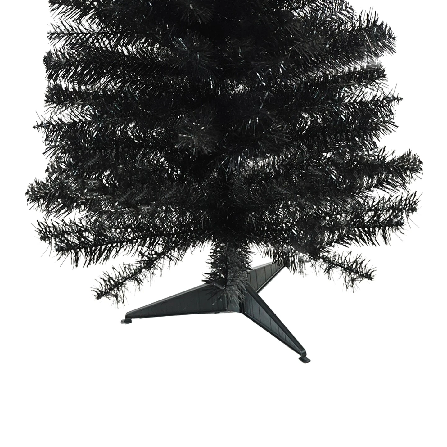 Northlight Slim Tinsel Artificial Halloween Tree - 4' - Black - Unlit 8 Northlight Slim Tinsel Artificial Halloween Tree - 4' - Black - Unlit - Image 6