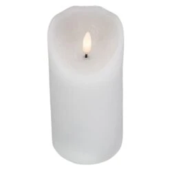 Northlight LED Flameless Pillar Christmas Candle - 6" - White 12 Northlight LED Flameless Pillar Christmas Candle - 6" - White -Northlight 506349618771088