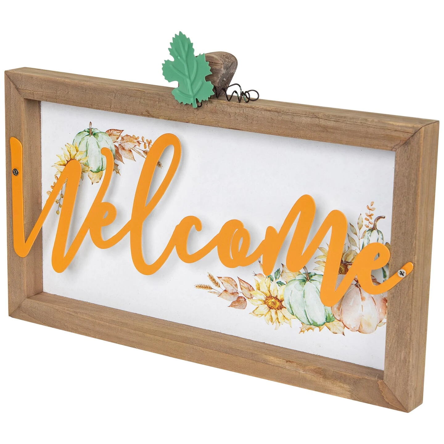 Northlight Pumpkins And Sunflowers Welcome Fall Harvest Wall Sign - 11" Beige 7 Northlight Pumpkins And Sunflowers Welcome Fall Harvest Wall Sign - 11" Beige - Image 5