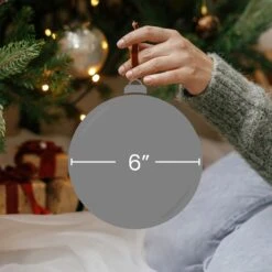 Northlight Glitter Pine Christmas Ball Ornament - 6" - Gold 16 Northlight Glitter Pine Christmas Ball Ornament - 6" - Gold -Northlight 511213384327888