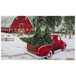 Northlight Vintage Pickup Truck Christmas Outdoor Doormat - 17.75" X 29.5" Multi 12 Northlight Vintage Pickup Truck Christmas Outdoor Doormat - 17.75" X 29.5" Multi -Northlight 511823219741104