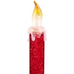 Northlight Glittered LED Flameless Christmas Candle - 9.25" - Red 14 Northlight Glittered LED Flameless Christmas Candle - 9.25" - Red -Northlight 511934952721744