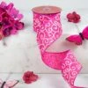 Northlight Swirl Wired Spring Craft Ribbon - 2.5" X 10 Yards - Pink And White 1 Northlight Swirl Wired Spring Craft Ribbon - 2.5" X 10 Yards - Pink And White -Northlight 51402965876528