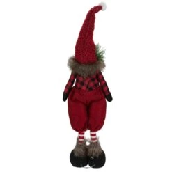 Northlight Standing Buffalo Plaid Gnome With Berry Pine Christmas Figure - 17" Red 14 Northlight Standing Buffalo Plaid Gnome With Berry Pine Christmas Figure - 17" Red -Northlight 514936866227424