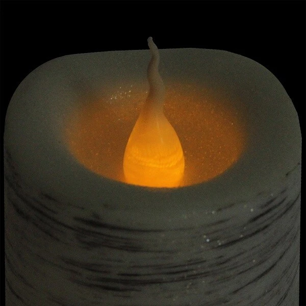 Northlight Set Of 3 Battery Operated JOY Christmas LED Flame-Less Candles 6" White 6 Northlight Set Of 3 Battery Operated JOY Christmas LED Flame-Less Candles 6" White - Image 4