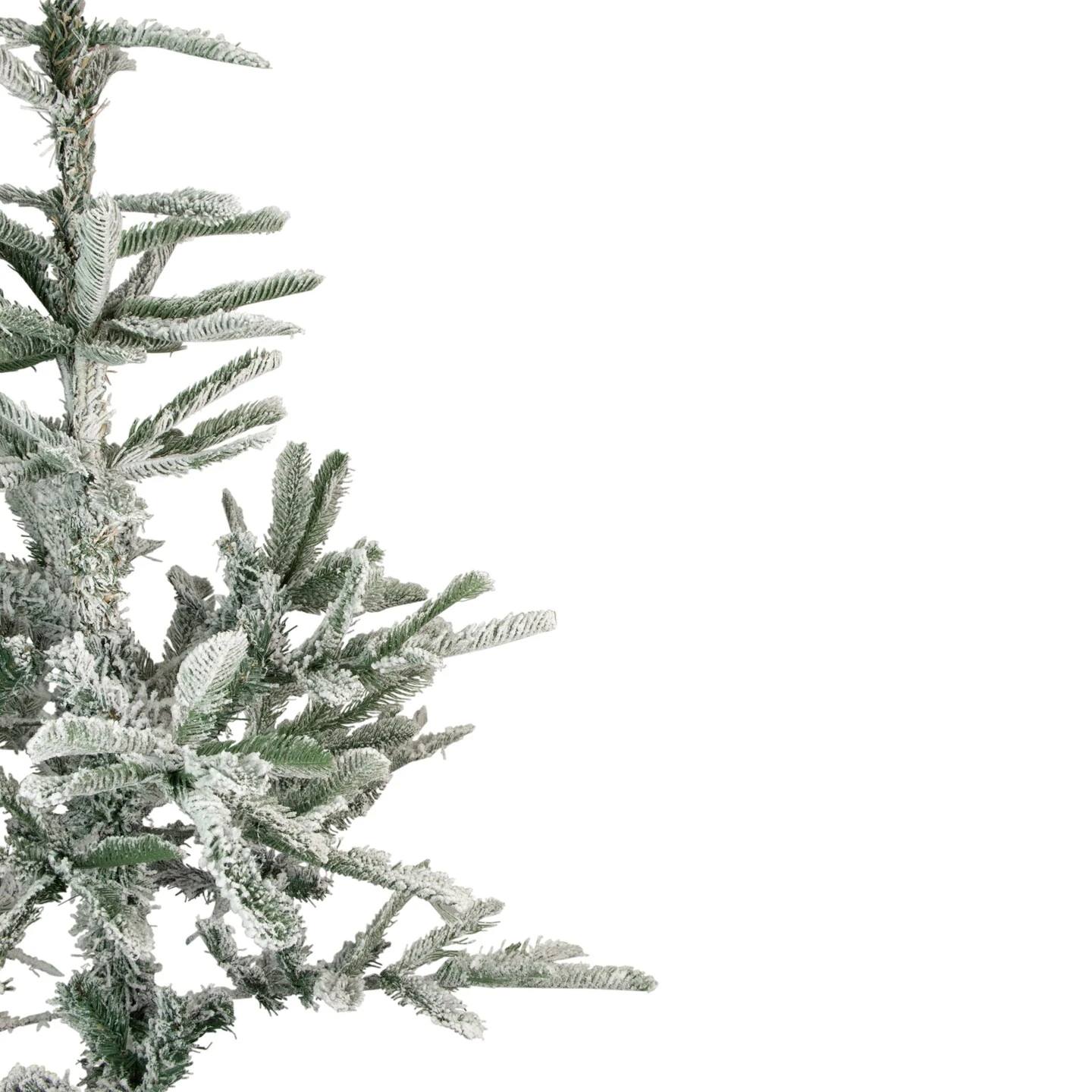 Northlight Real Touch™ Slim Flocked Nordmann Fir Artificial Christmas Tree- 4.5' - Unlit Green 6 Northlight Real Touch™ Slim Flocked Nordmann Fir Artificial Christmas Tree- 4.5' - Unlit Green - Image 4