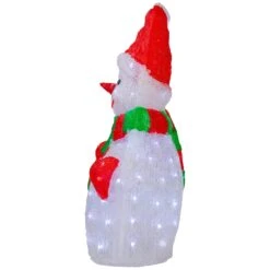 Northlight Lighted Commercial Grade Acrylic Christmas Snowman Display Decoration - 25" White 13 Northlight Lighted Commercial Grade Acrylic Christmas Snowman Display Decoration - 25" White -Northlight 514938141492448
