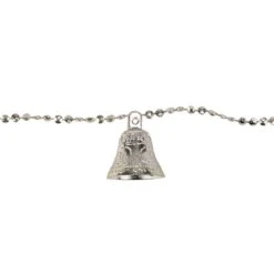 Northlight Shiny Bell Beaded Artificial Christmas Garland - 9' X 1.5" - Silver - Unlit -Northlight 514938147587296