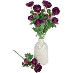 Northlight Real Touch™ Light Plum Purple Ranunculus Artificial Floral Sprays, Set Of 6 - 21" 15 Northlight Real Touch™ Light Plum Purple Ranunculus Artificial Floral Sprays, Set Of 6 - 21" -Northlight 514938472645856