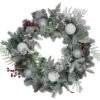 Northlight Frosted Cedar And Berries Artificial Christmas Wreath - 24-Inch, Unlit Green