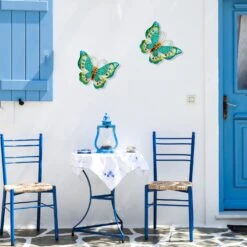 Northlight Green Metal Butterfly Outdoor Garden Wall Hanging - 12" 12 Northlight Green Metal Butterfly Outdoor Garden Wall Hanging - 12" -Northlight 519555993365520