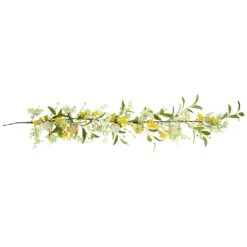Northlight Berry And Thistle Floral Spring Garland - 5' - Yellow