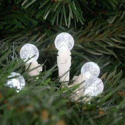 Northlight LED G12 Berry Christmas Lights - Pure White - 16' White Wire - 50ct -Northlight 519556597345296